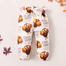Load image into Gallery viewer, Baby Girl MY 1ST THANKS GIVING Graphic Bodysuit and Pants Set