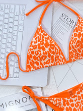 Load image into Gallery viewer, Leopard Print Halter Neck Tie Side Bikini Set
