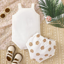 Load image into Gallery viewer, Baby Girl Graphic Bodysuit and Printed Bloomers Set