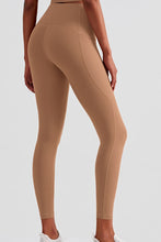 Load image into Gallery viewer, Wide Waistband Sports Leggings with Side Pockets