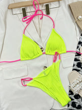 Load image into Gallery viewer, Ribbed Tie Back Bikini Set