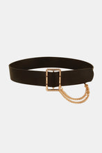 Load image into Gallery viewer, PU Leather Wide Belt with Chain