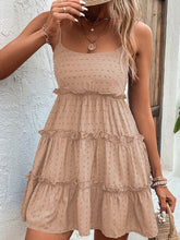 Load image into Gallery viewer, Frill Spaghetti Strap Tiered Dress