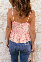 Load image into Gallery viewer, Smocked Square Neck Spaghetti Strap Cami