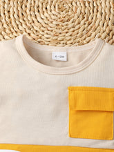 Load image into Gallery viewer, Baby Boy KEEP RUNNING Round Neck Tee and Denim Shorts Set