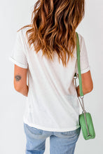 Load image into Gallery viewer, Letter Graphic Cuffed Tee