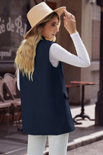 Load image into Gallery viewer, Longline Blazer Vest with Pockets