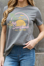 Load image into Gallery viewer, Simply Love Full Size SUNSHINE ALL THE TIME Graphic Cotton Tee