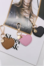 Load image into Gallery viewer, Assorted 4-Pack Heart Shape PU Leather Keychain