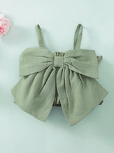 Load image into Gallery viewer, Girls Bow Detail Cami and Floral Flare Pants Set
