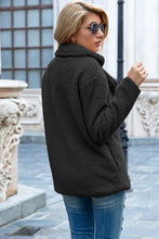Load image into Gallery viewer, Full Size Lapel Collar Sherpa Coat