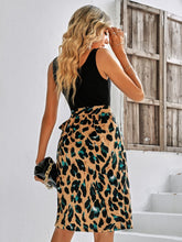 Load image into Gallery viewer, Printed Scoop Neck Sleeveless Dress