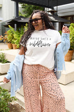 Load image into Gallery viewer, Simply Love Full Size MAYBE SHE'S A WILDFLOWER Short Sleeve T-Shirt