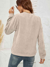 Load image into Gallery viewer, Round Neck Dropped Shoulder THE HELL I WON'T Graphic Sweatshirt