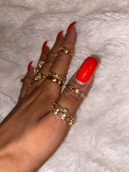 Holy Grail Bohemian Stackable Knuckle Ring Set
