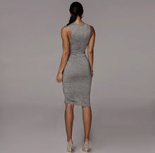 Load image into Gallery viewer, VERONICA Ruched Midi Dress