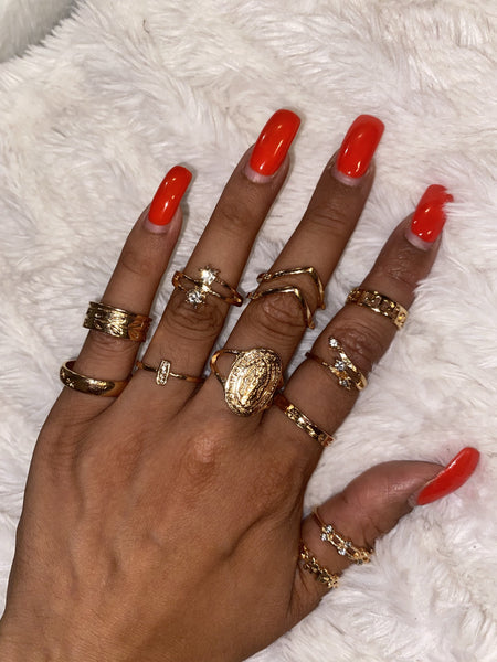 Holy Grail Bohemian Stackable Knuckle Ring Set