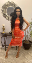 Load image into Gallery viewer, Chantal Tie Dye High Neck Midi Dress