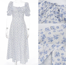 Load image into Gallery viewer, Giselle Floral Peasant Midi Dress