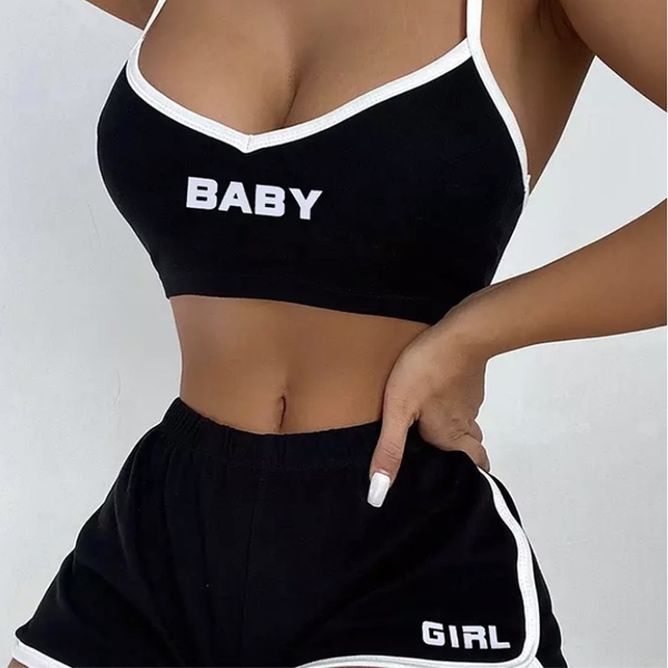 Baby Girl Two Piece Shorts Set