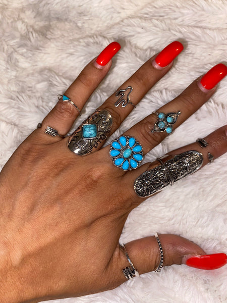 Kissing Kate Bohemian Stackable Knuckle Ring Set