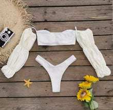 Load image into Gallery viewer, AMRA Rustic Puff Sleeve Bikini